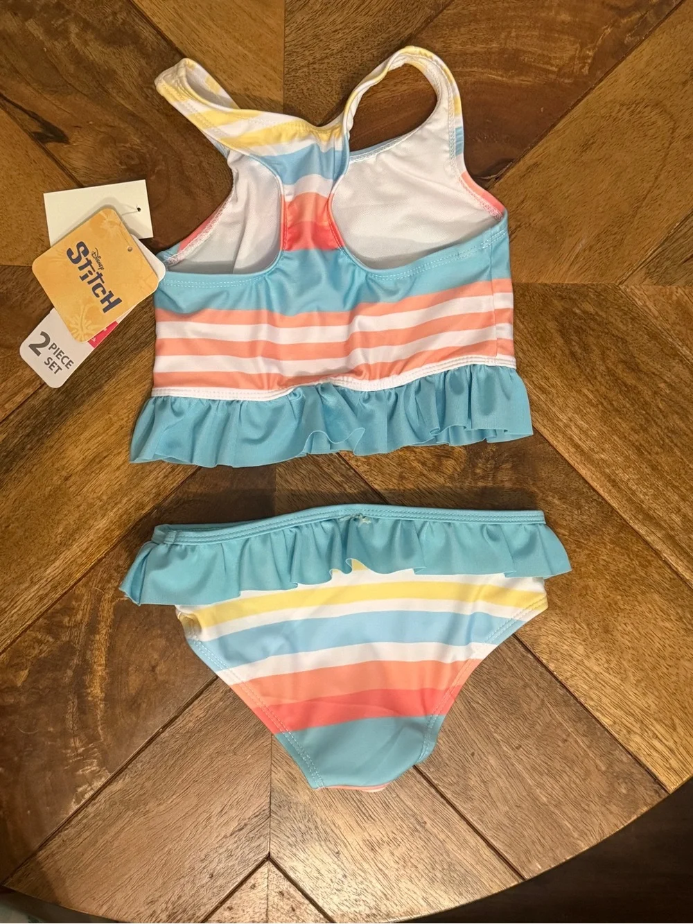 Disney Stitch Girls 2-Piece Tankini Swimsuit Size 3T New With Tags